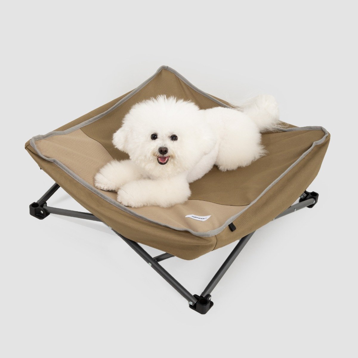 Elevated Dog Bed for Camping & Travel, Foldable Pet Cot with Breathable Mesh Top